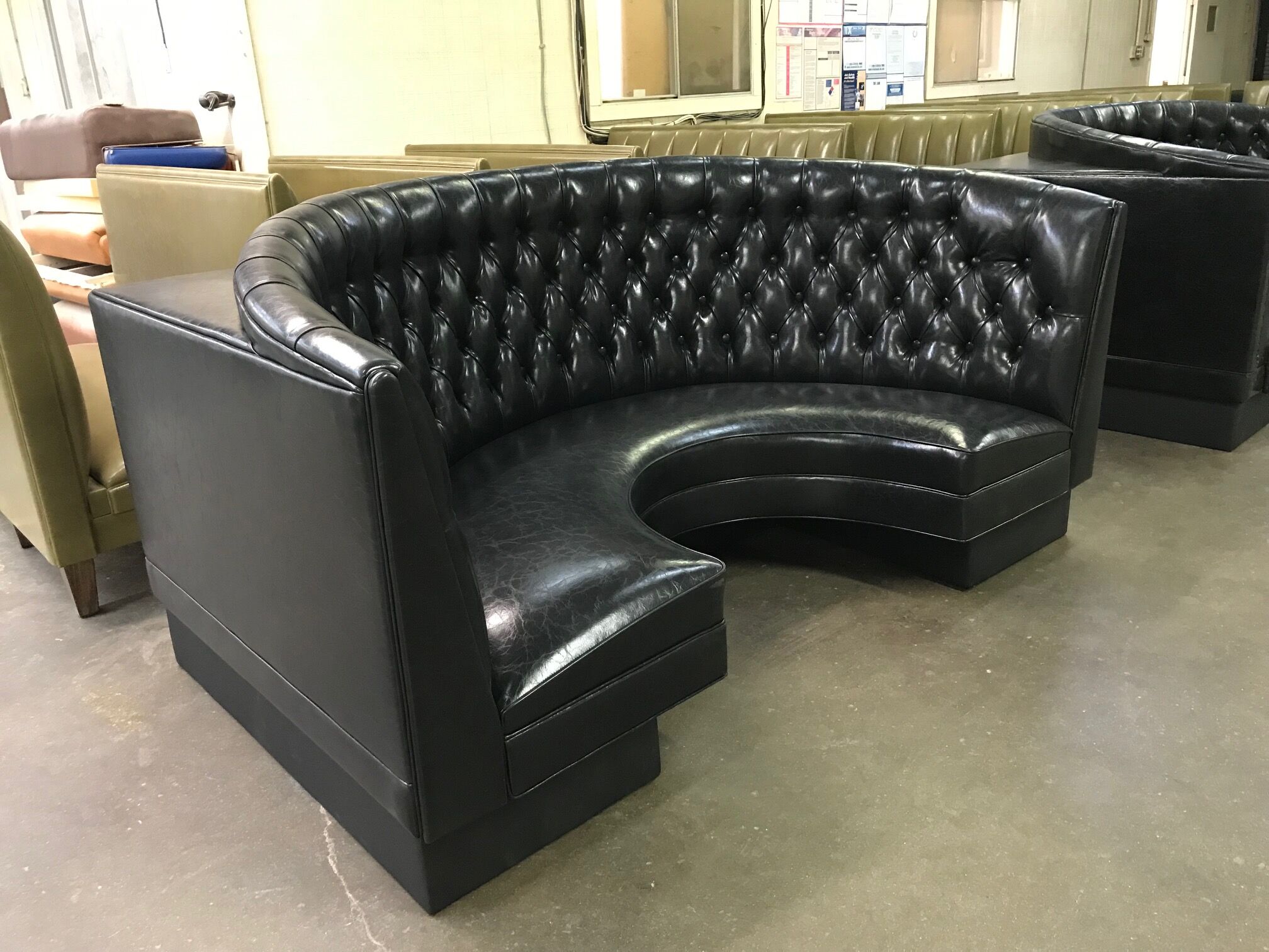 Brisbane diamond tufted standard booth seating